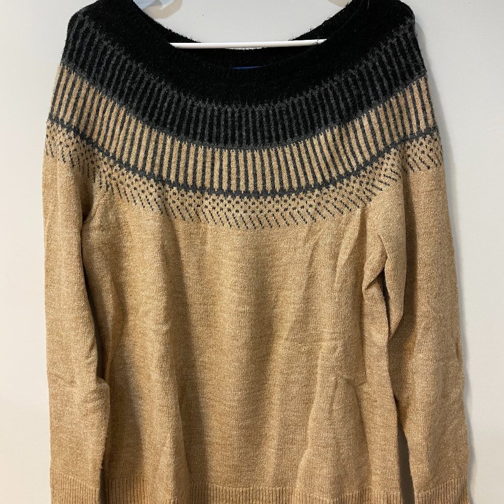 Apt 9 Fair Isle Knitted Pullover Sweater, Size Large (NWOT)
